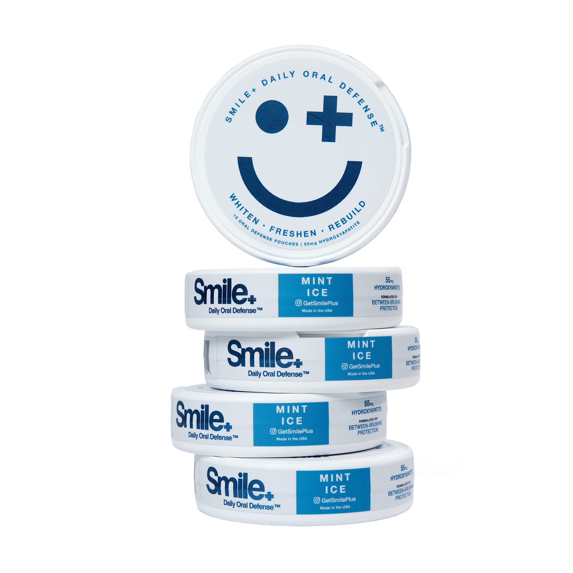 Smile+ Daily Whitening Pouches — Oral Care Pouches | Zero Caffeine Smile+ Daily Whitening Pouches — Oral Care Pouches | Zero Caffeine